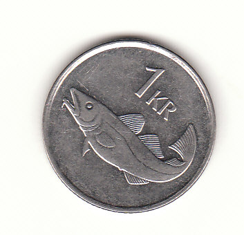  1 Krona Island  1992 (H596)   