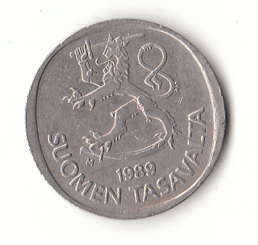  1 Markka Finnland 1989 (H601)   