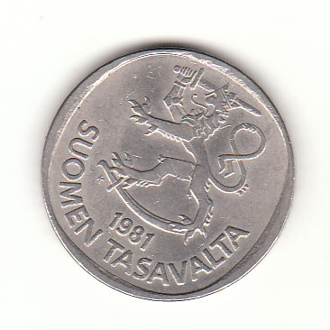  1 Markka Finnland 1981 (H618)   