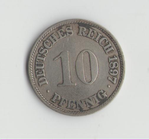  10 Pfennig Deutsches Reich 1897 A (g1141)   