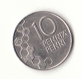  Finnland 10 Pennia 1990 (H652)   