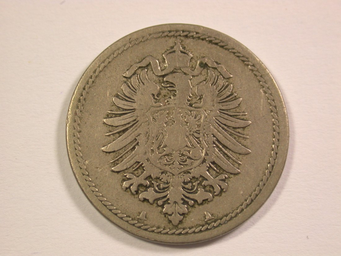 14011 KR  5 Pfennig 1876 A in sehr schön Orginalbilder   