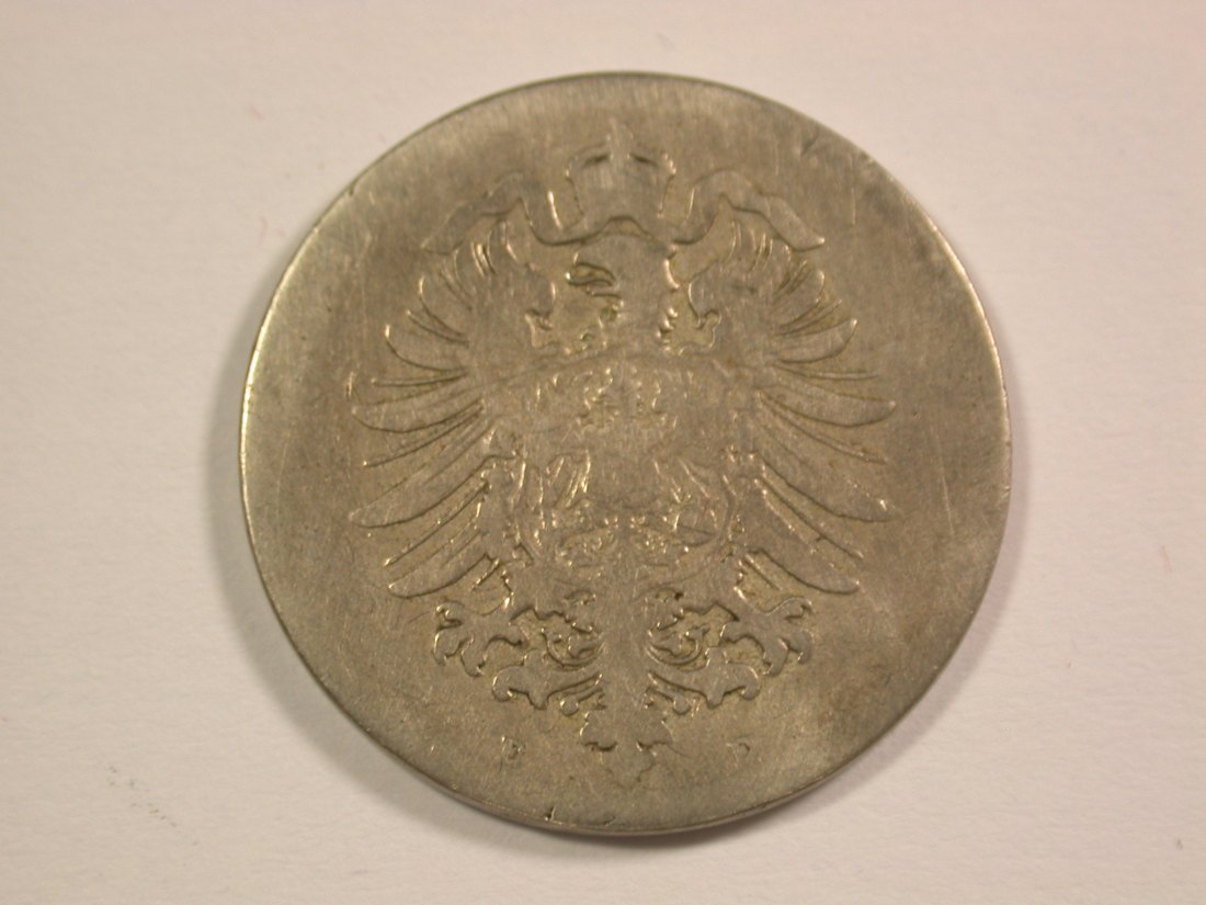  14011 KR  10 Pfennig 1874 E in schön Orginalbilder   