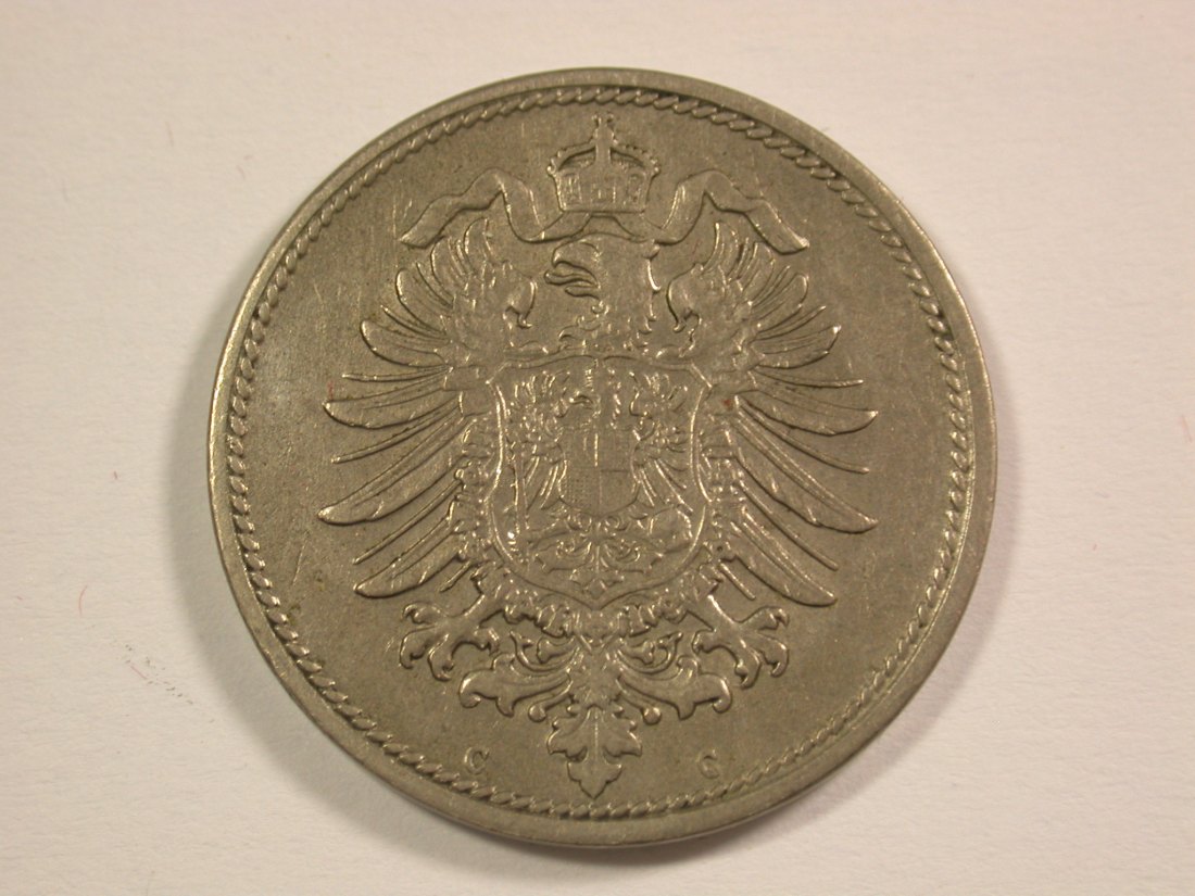  14011 KR  10 Pfennig 1876 C in ss+ Orginalbilder   