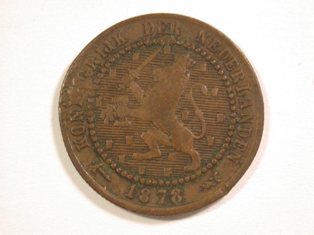  14012 Niederlande 1 Cent 1878 in sehr schön  Orginalbilder   