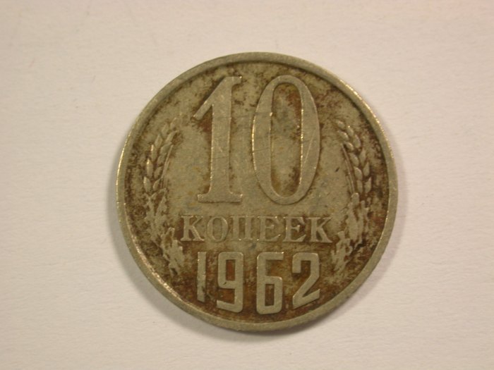 14012 Russland/UDSSR 10 Kopeken 1962 in ss Orginalbilder