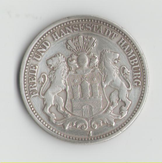  2 Mark Deutsches Reich (Hamburg) 1907 J (g1147)   