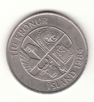 10 Kronur Island 1984 (H796)