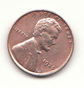 1 Cent USA 1935 ohne Münzzeichen  (H524)   