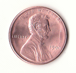  1 Cent USA 1990 ohne Mz.   (H820)   