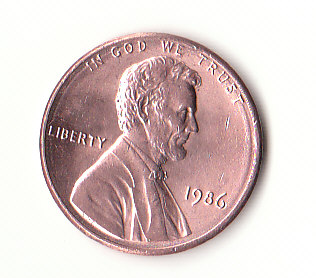  1 Cent USA 1986 ohne Mz.   (H826)   