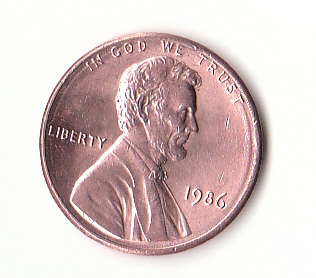 1 Cent USA 1986 ohne Mz. (H826)