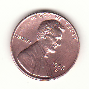  1 Cent USA 1986 Mz. D (H827)   
