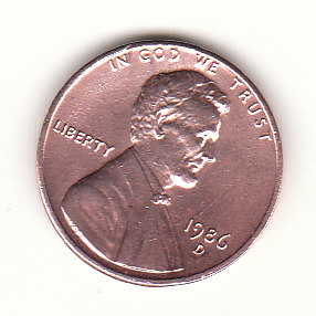1 Cent USA 1986 Mz. D (H827)