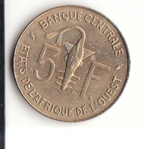  5 Franc Zentralafrikanische Staaten 1977 (H849)   