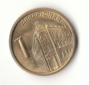 1 Dinar Republik Serbien 2012 (H860)
