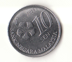  10 Sen Malaysia  2013 (H876)   