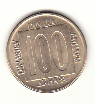  100 Dinar Jugoslawien 1989 (H884)   