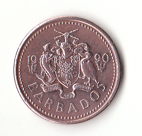  1 Cent Barbados 1990 (H889)   