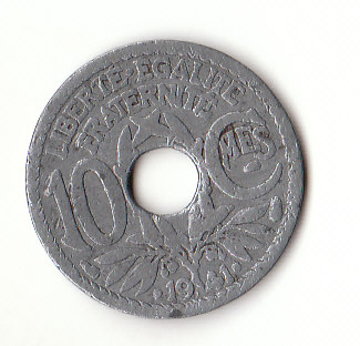  10 Centimes Frankreich 1941 Zink (H907)   