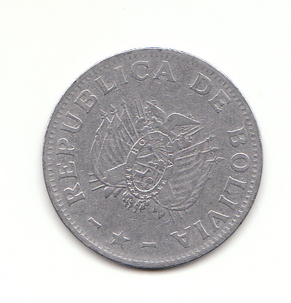  1 Boliviano Bolivien 1991 (B491)   