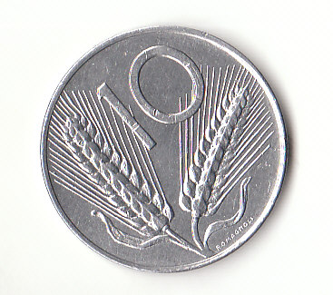  10 Lire Italien 1975  (H920)   