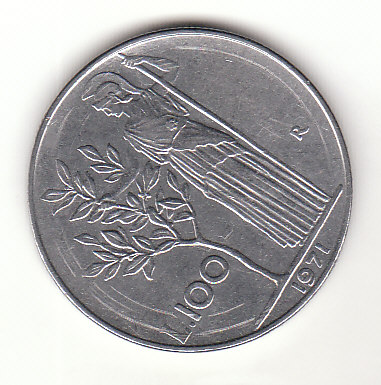  100 Lire Italien 1971 (H922)   