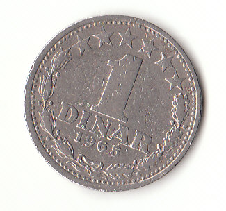  1 Dinar Jugoslawien 1965 (B017)   