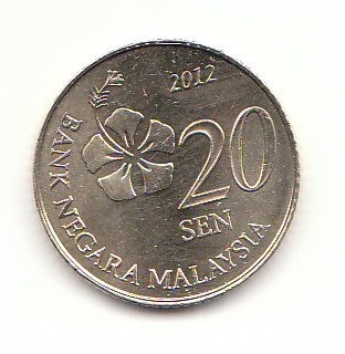  20 Sen Malaysia 2012 (B024)   