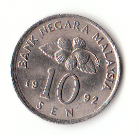  10 Sen Malaysia 1992 (B030)   