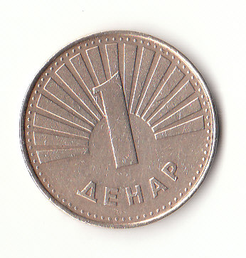  1 Denar Mazedonien 1997  (B037)   