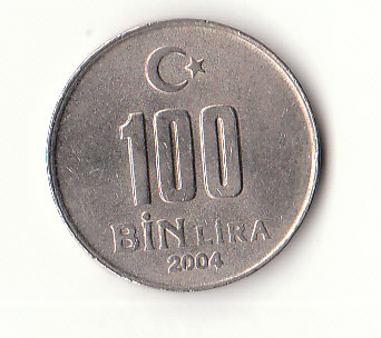  100000 Lira Türkei 2004 (B039)   