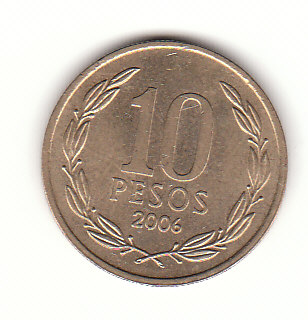  10 Pesos Chile 2006 (B040)   