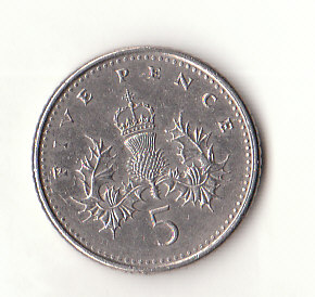  Großbritannien 5 Pence 1991 (H300)   