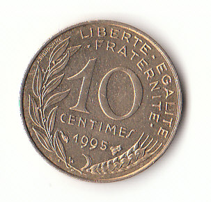  10 Centimes Frankreich 1995 (H294)   