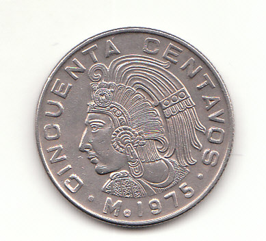  50 Centavos Mexiko 1975 (B067)   
