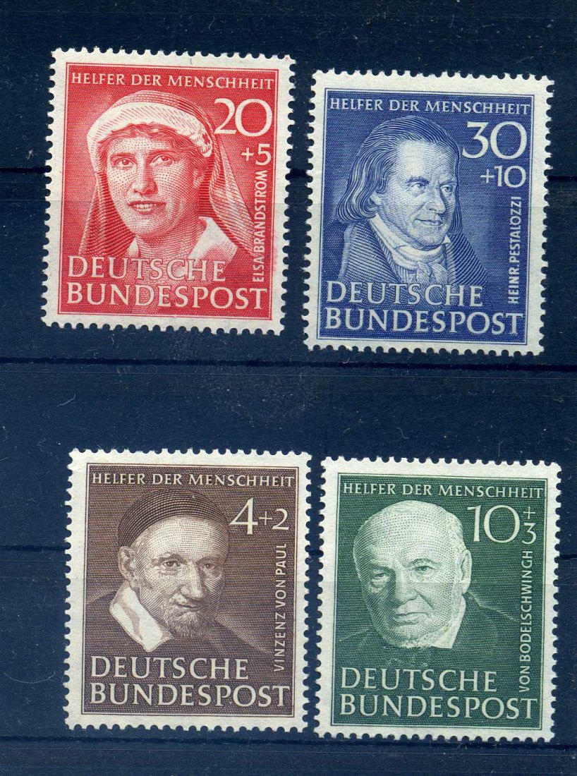  Briefmarken Bund 143-146 Wohlfahrt 1951** postfrisch   