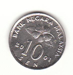  10 Sen Malaysia 2001 (B093)   