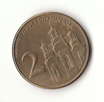 2 Dinara Republik Serbien 2011 (B124)