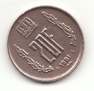  Luxemburg 20 Francs 1981 (B128)   