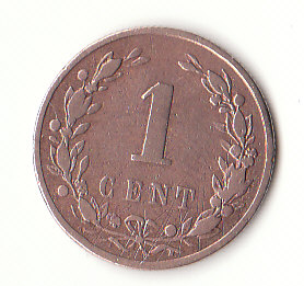  1 Cent Niederlande 1900 (B134 )   