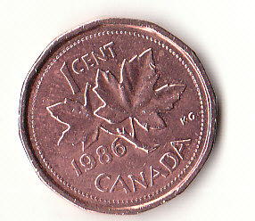  1 Cent Canada 1986 (G295)   