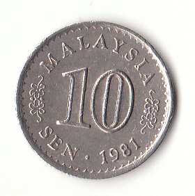 10 Sen Malaysia 1981 (B194)