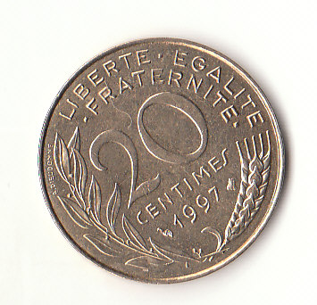  20 Centimes Frankreich 1997 (B220)   