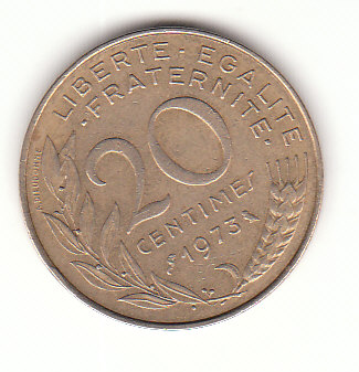  20 Centimes Frankreich 1973 (B222)   