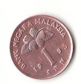  1 Sen Malaysia  1995 (B250)   