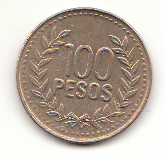 100 Pesos Kolumbien 2010 (G726)
