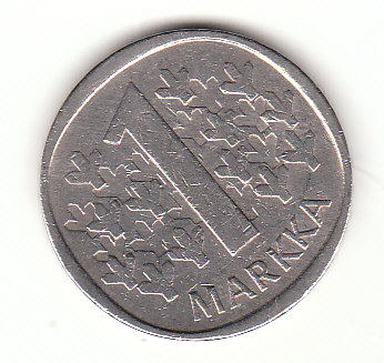  1 Markka Finnland 1980 (B075)   