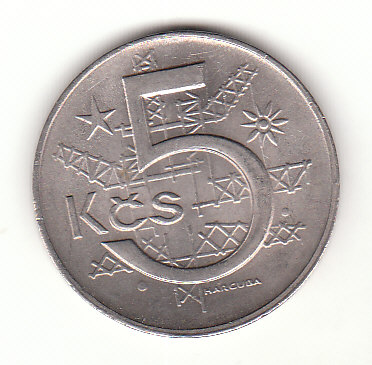5 Kronen Tschechoslowakei 1975 (B320)