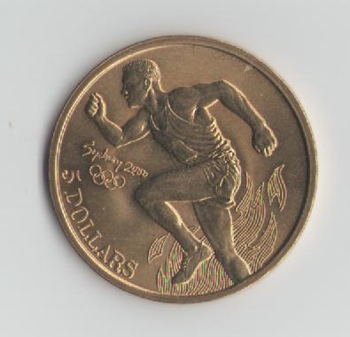  5 Dollar Australien 2000(Olympiade,Läufer)(k420)   
